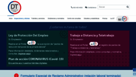 What Direcciondeltrabajo.cl website looked like in 2020 (3 years ago)