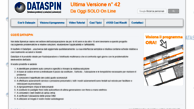 What Dataspin.it website looked like in 2020 (3 years ago)