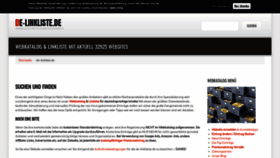 What De-linkliste.de website looked like in 2020 (5 years ago)
