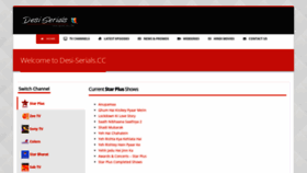 What Desi-serials.cc website looked like in 2020 (3 years ago)