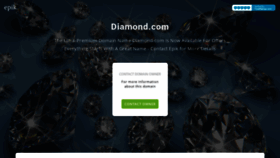 What Diamond.com website looked like in 2020 (3 years ago)