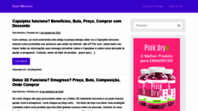 What Danimoreno.com.br website looked like in 2020 (3 years ago)