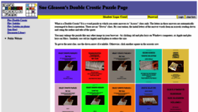 What Doublecrostic.com website looked like in 2020 (3 years ago)
