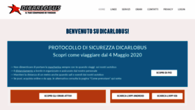 What Dicarlobus.com website looked like in 2020 (3 years ago)