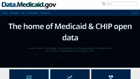 What Data.medicaid.gov website looked like in 2020 (3 years ago)