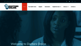What Doctorsonline.ng website looked like in 2020 (3 years ago)