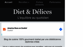 What Diet-et-delices.com website looked like in 2020 (3 years ago)