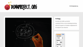 What Domaproject.org website looked like in 2020 (3 years ago)