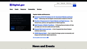 What Digitalgov.gov website looked like in 2020 (3 years ago)