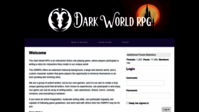 What Darkworldrpg.com website looked like in 2020 (3 years ago)