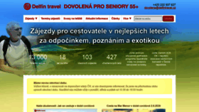 What Dovolenaproseniory.cz website looked like in 2020 (3 years ago)