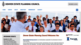 What Denverestateplanningcouncil.org website looked like in 2020 (3 years ago)