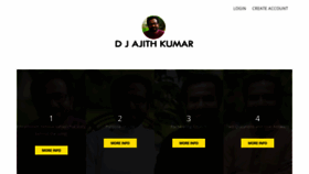 What Djajithkumar.com website looked like in 2020 (3 years ago)