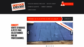 What Destock-ardoise.fr website looked like in 2020 (3 years ago)