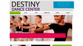 What Destinydancecenter.com website looked like in 2020 (3 years ago)