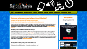 What Datoraffaren.se website looked like in 2020 (3 years ago)