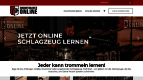 What Drumtrainer.online website looked like in 2020 (3 years ago)