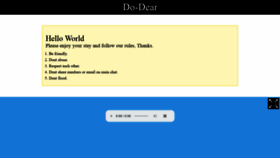 What Do-dear.com website looked like in 2020 (3 years ago)