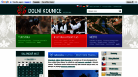 What Dolnikounice.cz website looked like in 2020 (3 years ago)