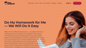 What Domyhomework.guru website looked like in 2020 (3 years ago)