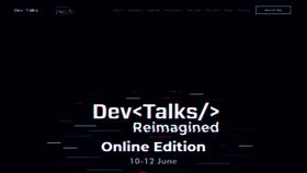 What Devtalks.ro website looked like in 2020 (3 years ago)