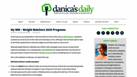 What Danicasdaily.com website looked like in 2020 (3 years ago)