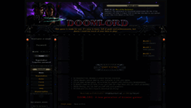 What Doomlord.net website looked like in 2020 (3 years ago)