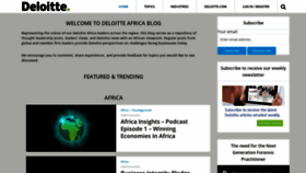 What Deloitteblog.co.za website looked like in 2020 (3 years ago)