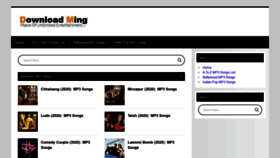 What Downloadming.me website looked like in 2020 (3 years ago)