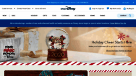 What Disneystore.com website looked like in 2020 (3 years ago)