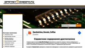 What Dragmetinform.ru website looked like in 2020 (3 years ago)