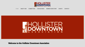 What Downtownhollister.org website looked like in 2020 (3 years ago)