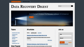 What Datarecoverydigest.com website looked like in 2020 (4 years ago)