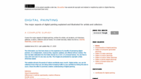 What Digitalpainting.be website looked like in 2020 (3 years ago)