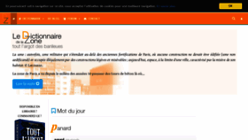 What Dictionnairedelazone.fr website looked like in 2020 (3 years ago)