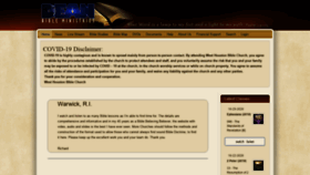 What Deanbibleministries.org website looked like in 2020 (3 years ago)