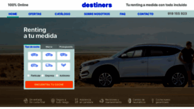 What Destiners.com website looked like in 2020 (3 years ago)