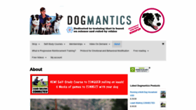 What Dogmantics.com website looked like in 2020 (3 years ago)