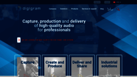 What Digigram.com website looked like in 2020 (3 years ago)