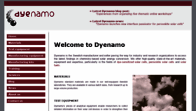 What Dyenamo.se website looked like in 2020 (3 years ago)