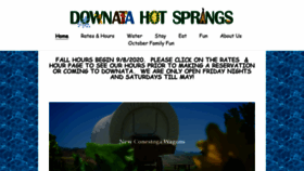 What Downatahotsprings.com website looked like in 2020 (3 years ago)