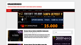 What Drakorindo.net website looked like in 2020 (3 years ago)