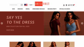 What Dressfirst.cz website looked like in 2020 (5 years ago)