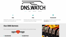 What Dns.watch website looked like in 2020 (3 years ago)