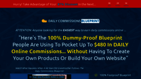 What Dailycommissionsblueprint.com website looked like in 2020 (3 years ago)