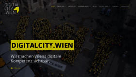 What Digitalcity.wien website looked like in 2020 (3 years ago)