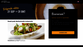 What Diningwiththestars.be website looked like in 2020 (3 years ago)