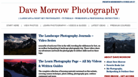 What Davemorrowphotography.com website looked like in 2020 (3 years ago)
