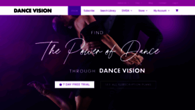 What Dancevision.com website looked like in 2020 (3 years ago)