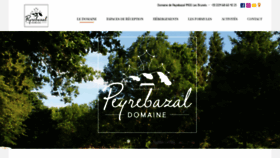 What Domainedepeyrebazal.com website looked like in 2020 (3 years ago)